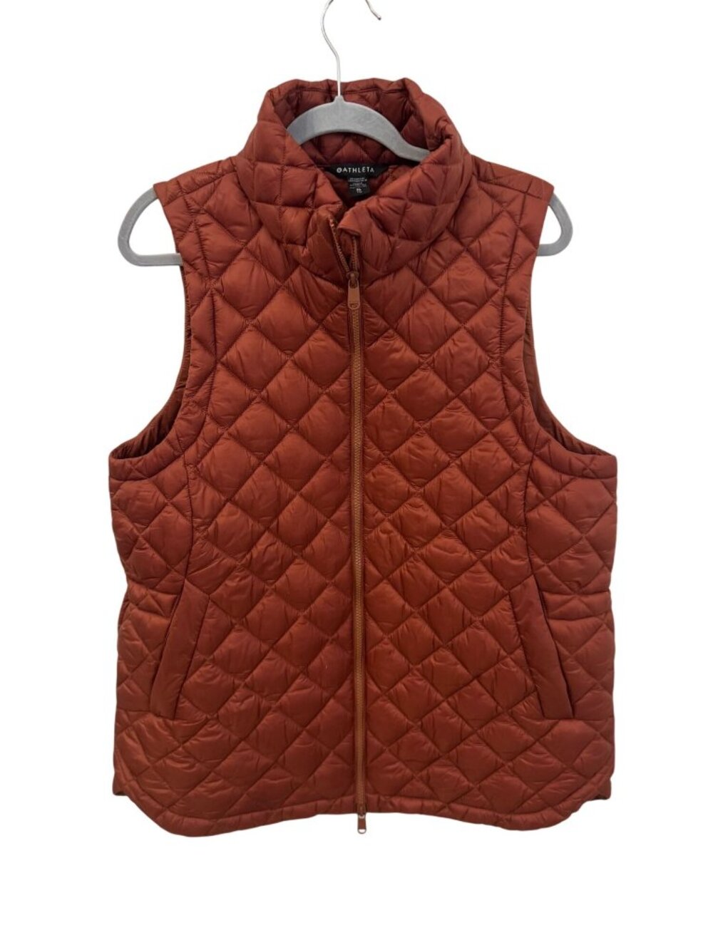 Athleta women's rust colored vest size xl
